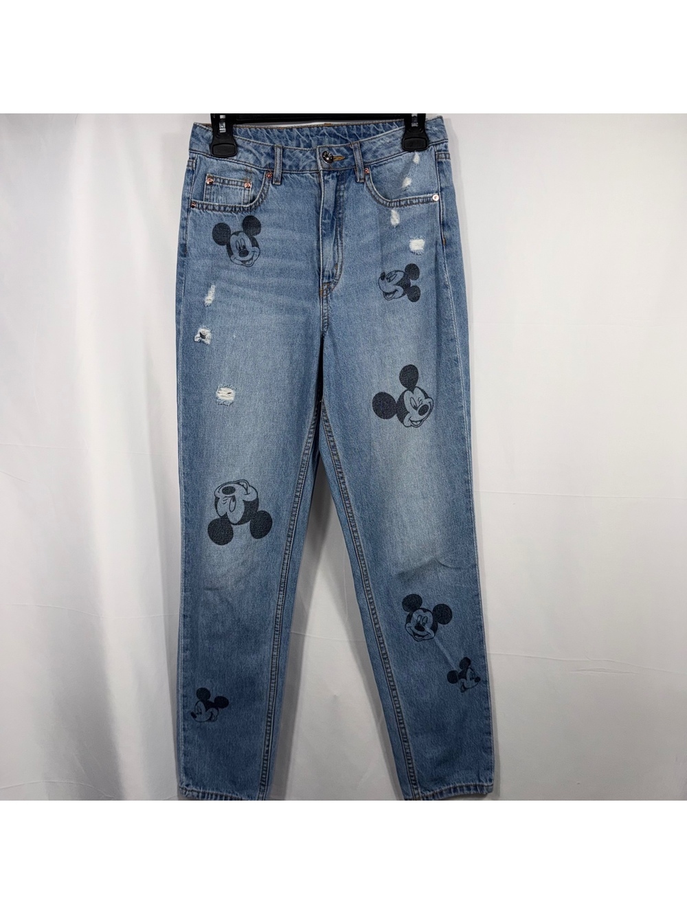 Divided Disney Mickey Mouse Distressed Jeans 28x29